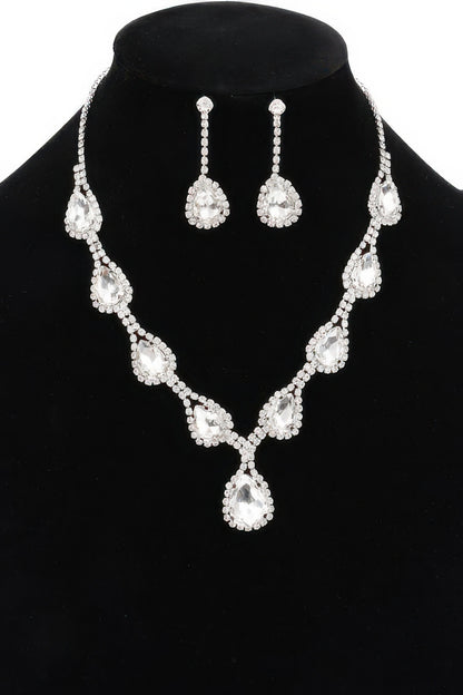 Rhinestone Necklace Set