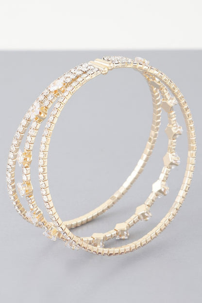 Triple Cubic Zirconia Bracelet