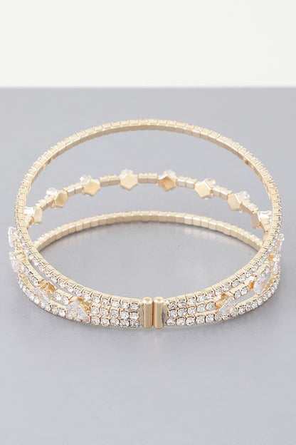 Triple Cubic Zirconia Bracelet