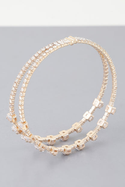 Double Cubic Zirconia Bracelet