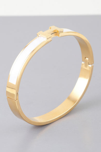 Bright H Cuff Bracelet