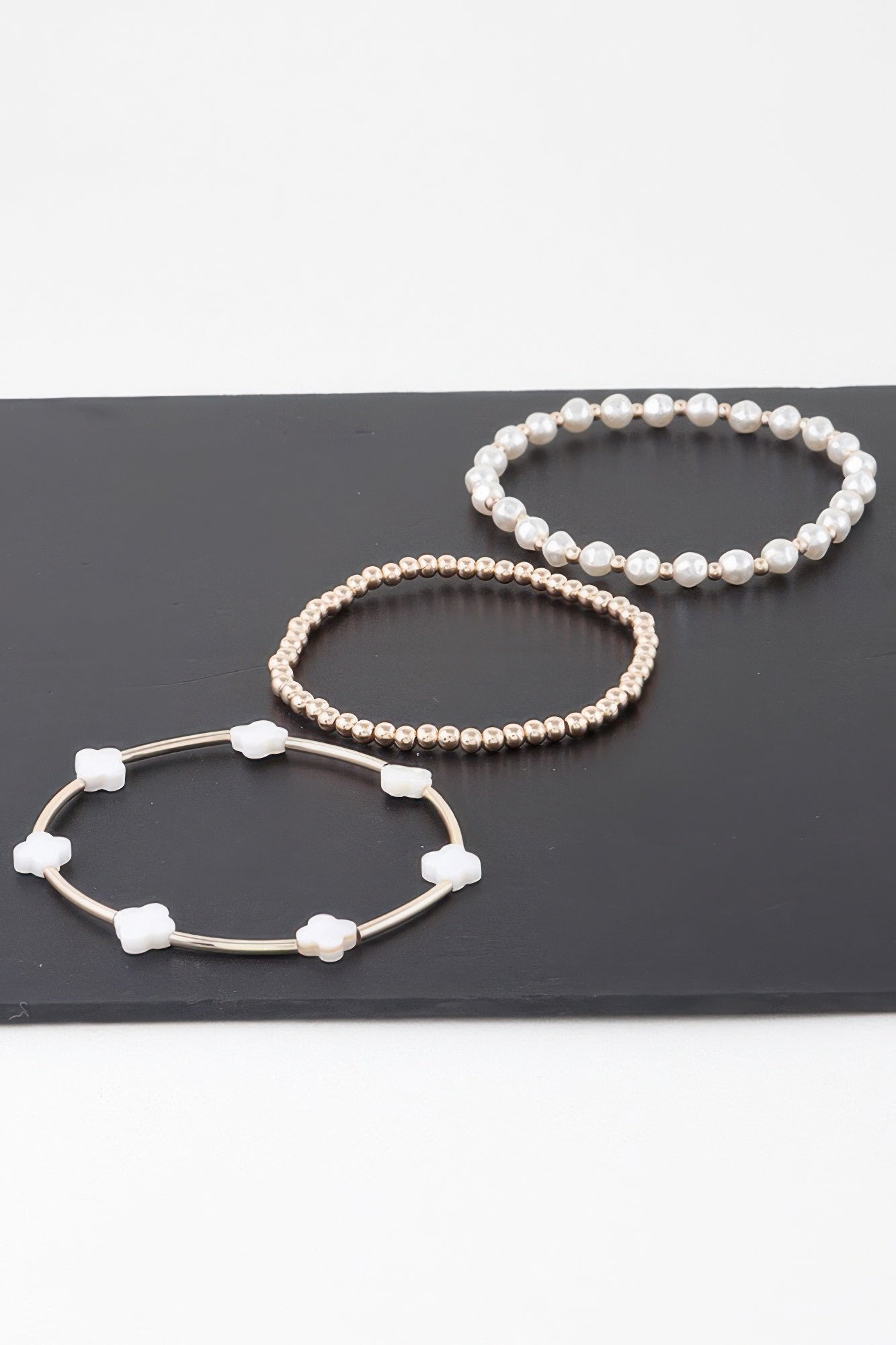 Multi Clover Beaded Bracelet