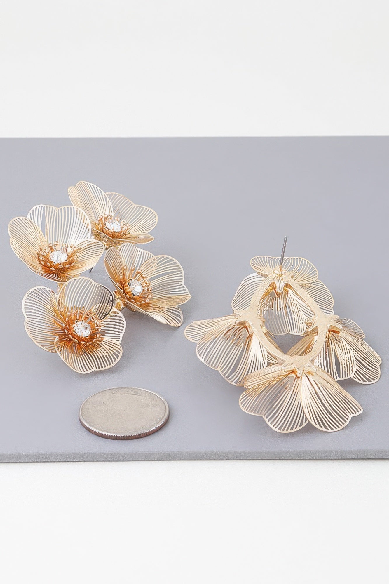 Delicate Blossom Drop Earrings