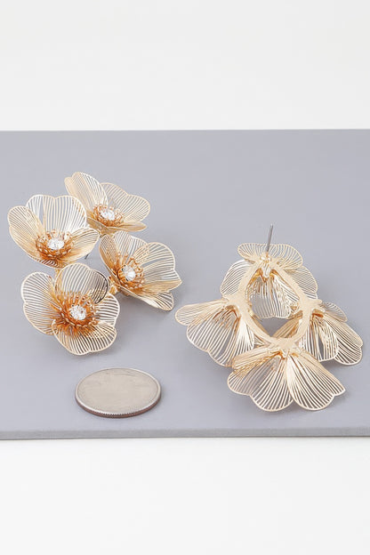 Delicate Blossom Drop Earrings