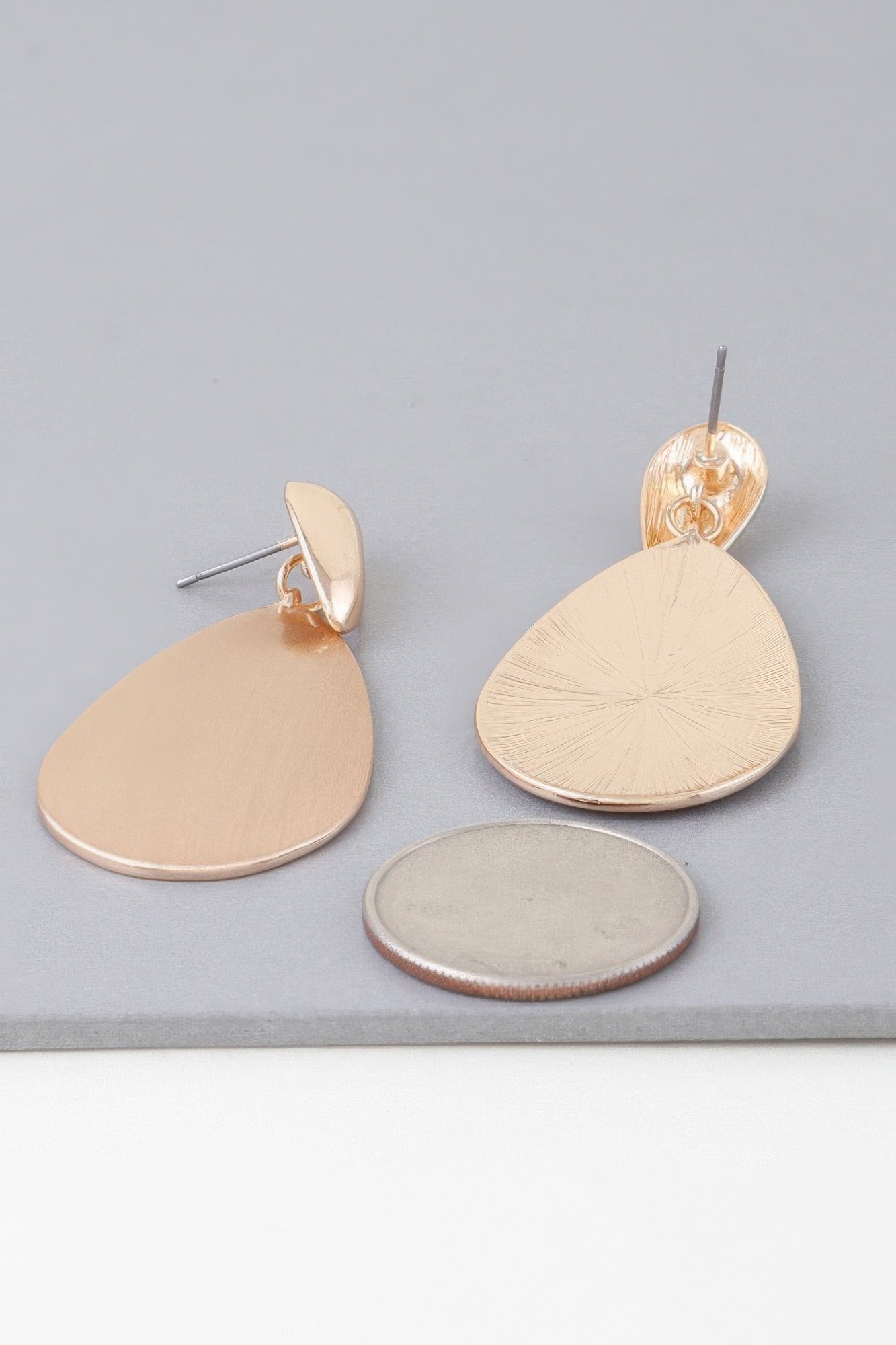 Modern Sleek Teardrop Earrings
