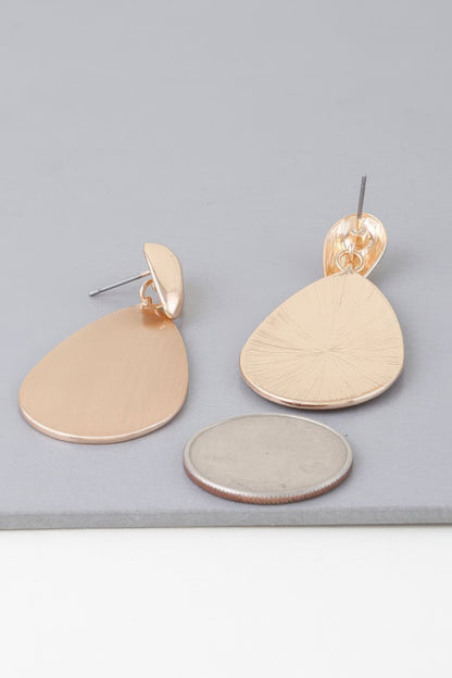 Modern Sleek Teardrop Earrings