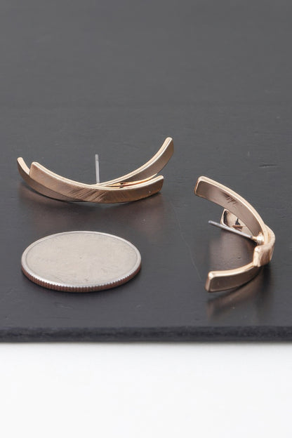 Modern Crossed Paths Earrings