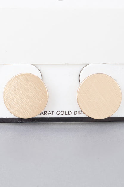 Matte Abstract Disc Earrings