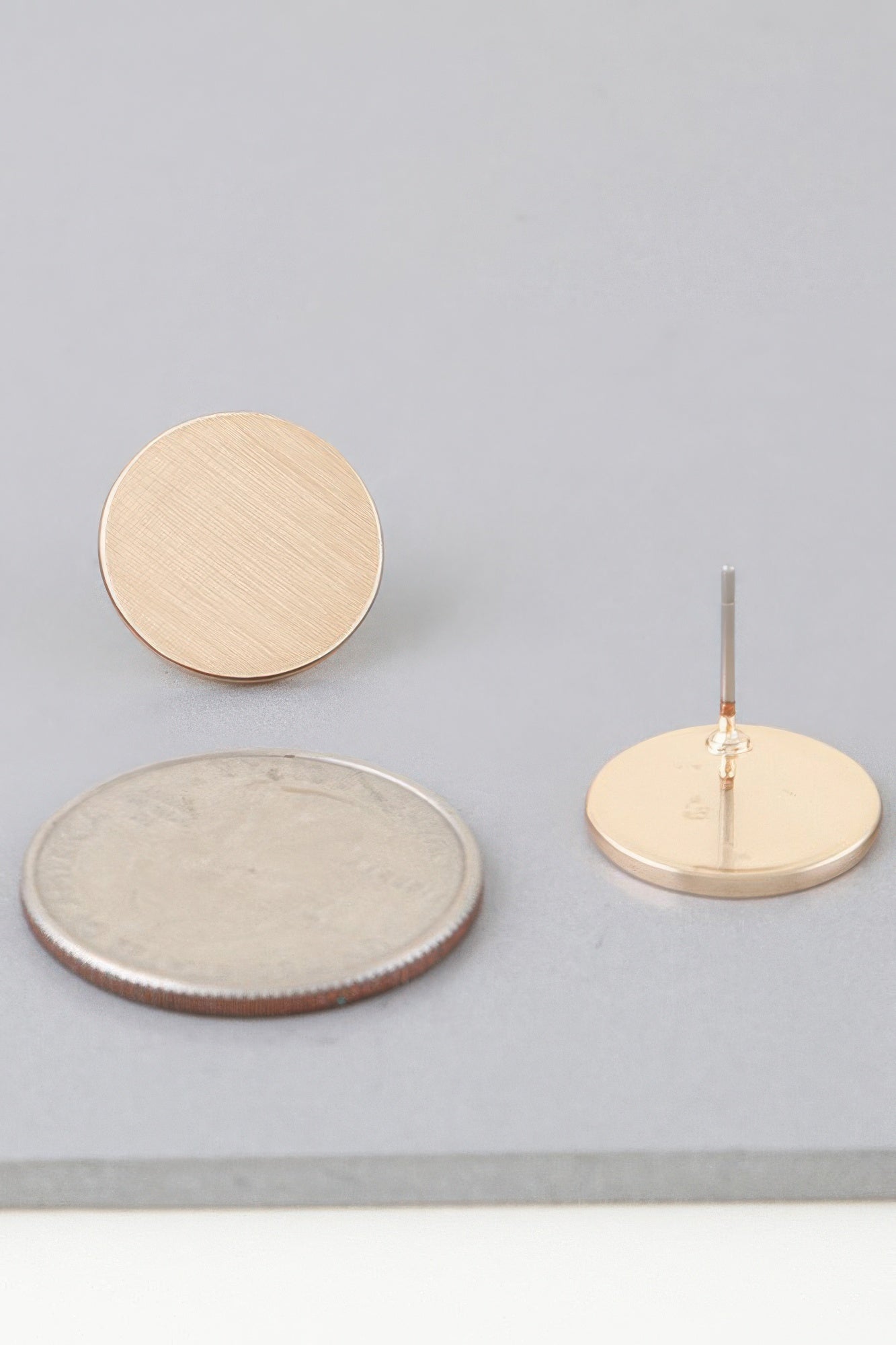 Matte Abstract Disc Earrings