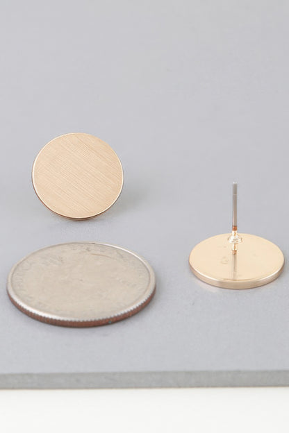 Matte Abstract Disc Earrings