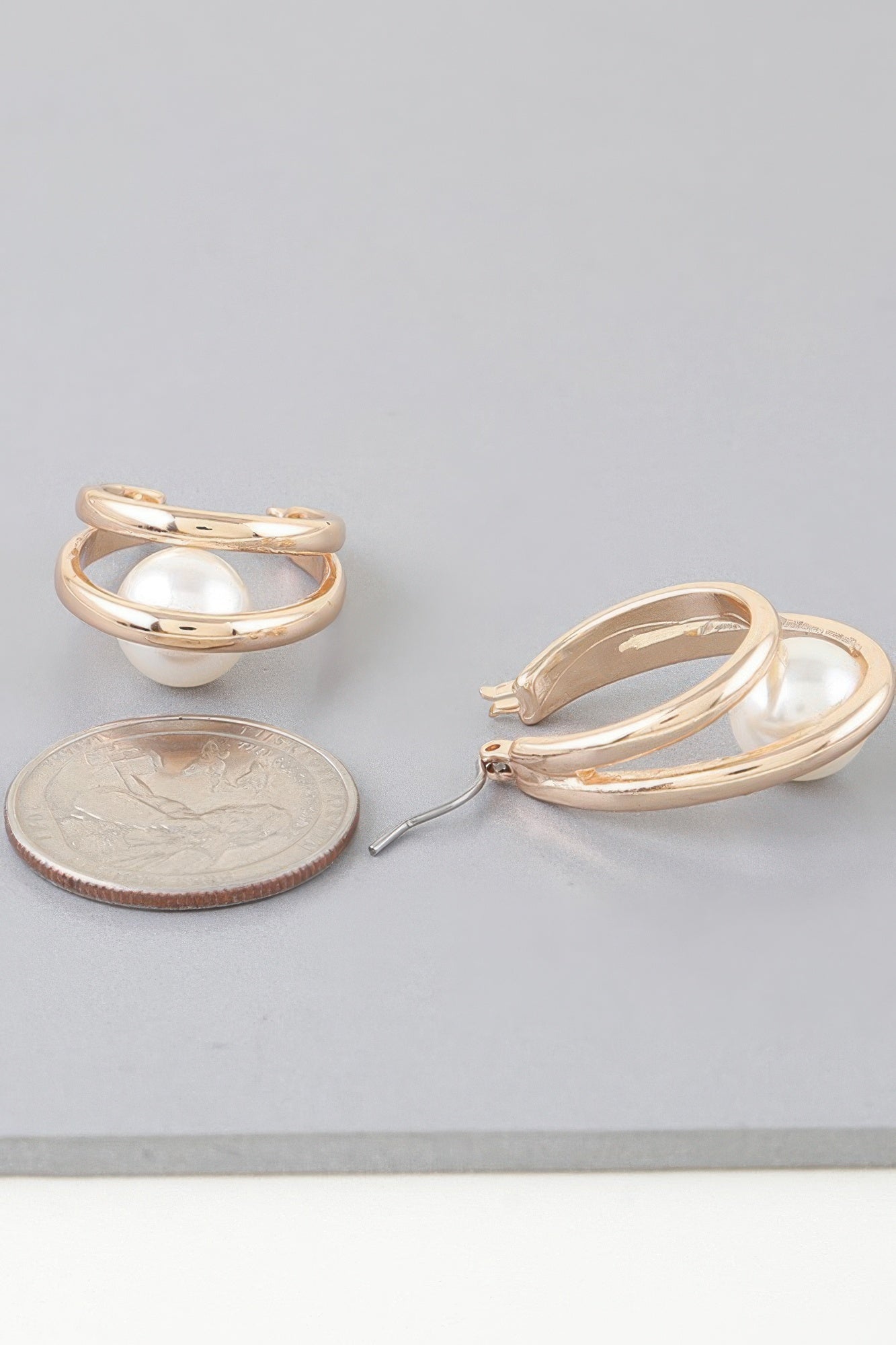 Double Drop Pearl Earrings