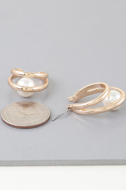 Double Drop Pearl Earrings