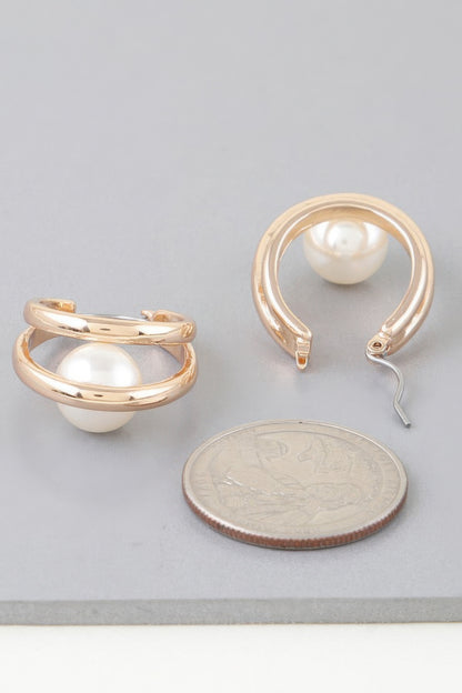 Double Drop Pearl Earrings