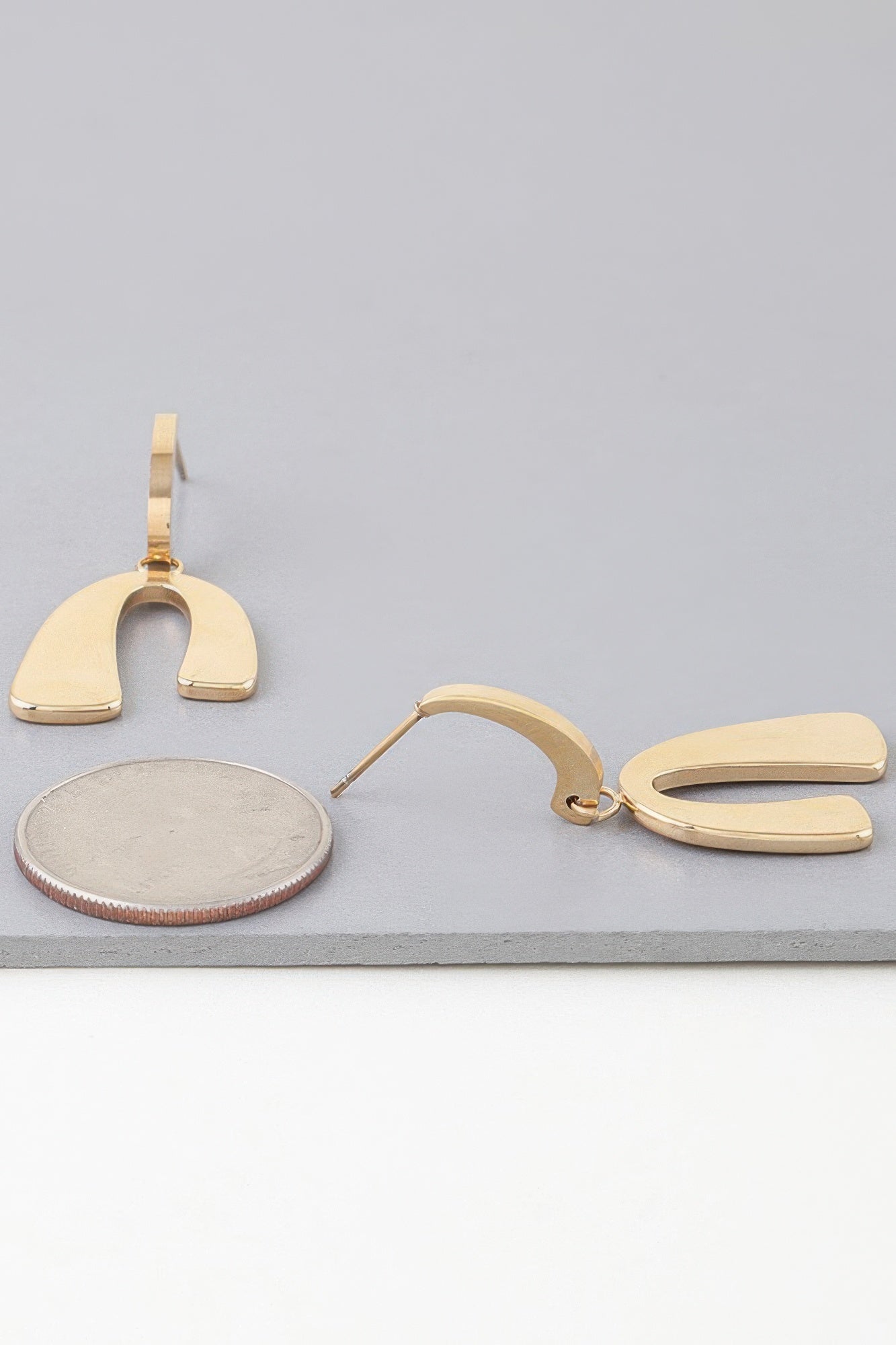Abstract Arch Drop Earrings