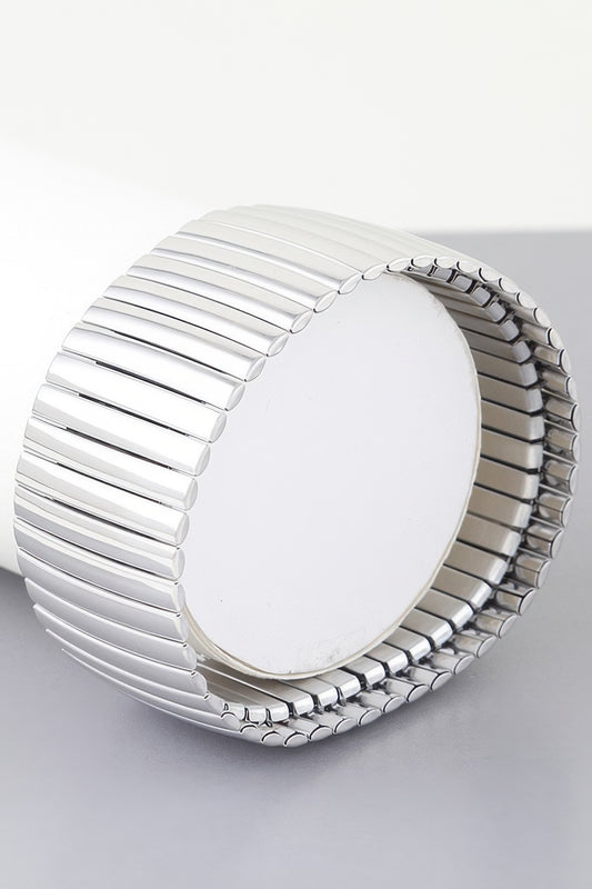 Wide Box Chain Cuff Bracelet
