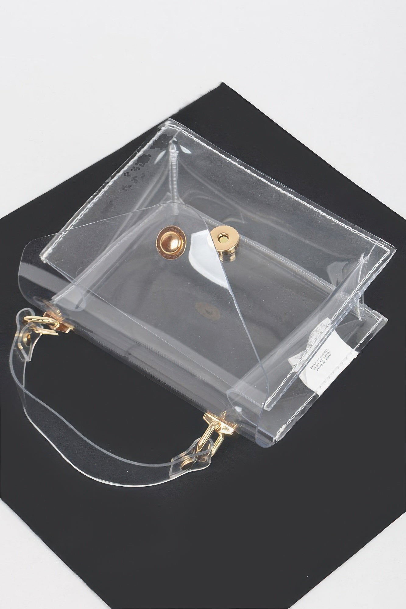 Clear Pvc Top Handle Crossbody Bag