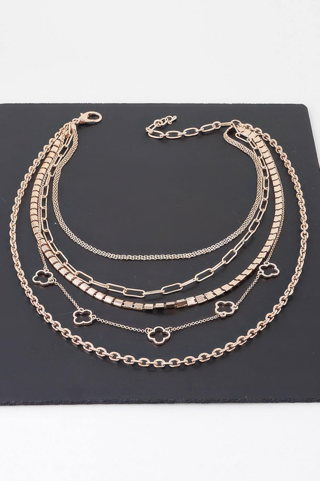 Multi Clover Chain Necklace