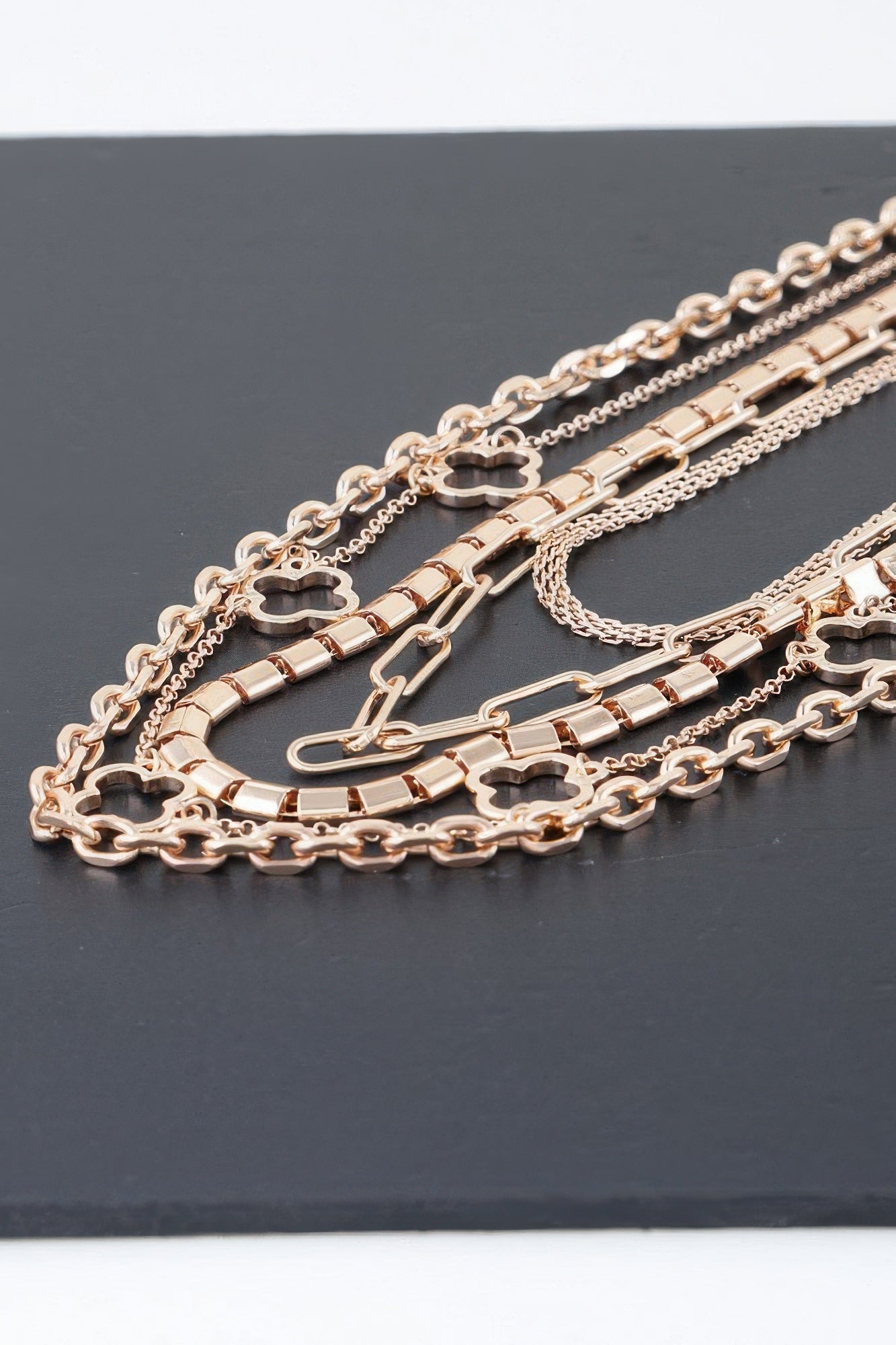 Multi Clover Chain Necklace