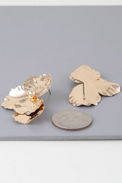 Shiny Delicate Petal Earrings