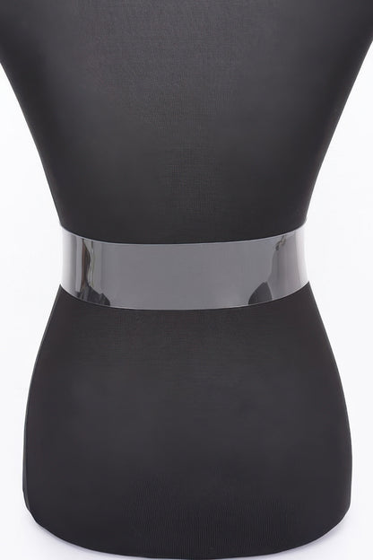 Metal Buckle Clear Belt