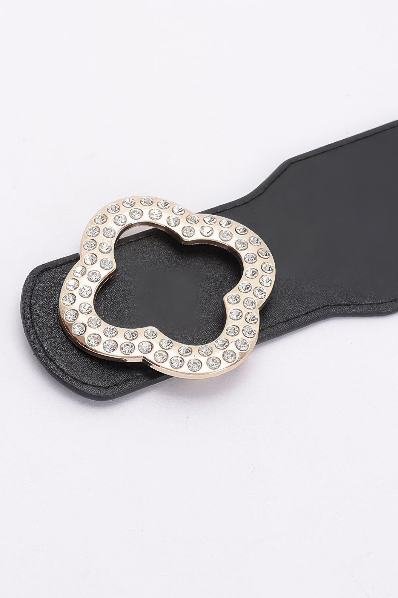 Faux Leather Metal Buckle Stretch Plus Size Belt