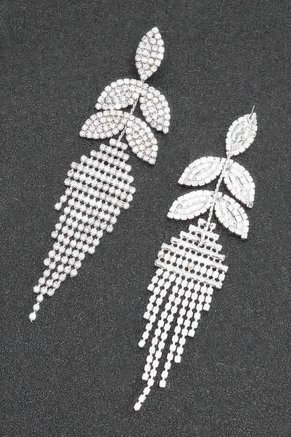 Rhinestone Fringe Earring
