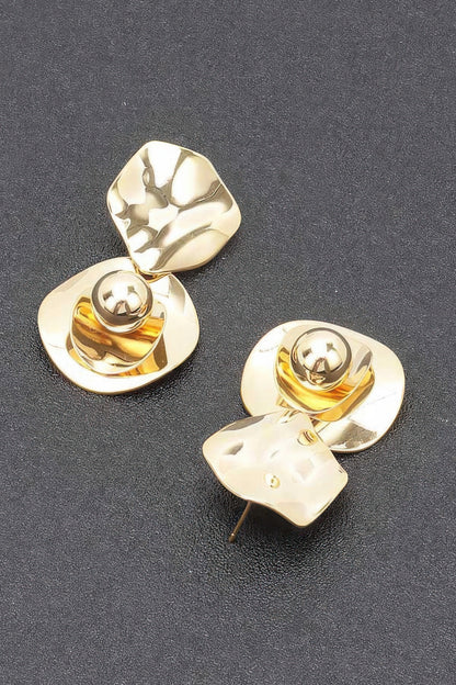 Gold Plated Metal Earring