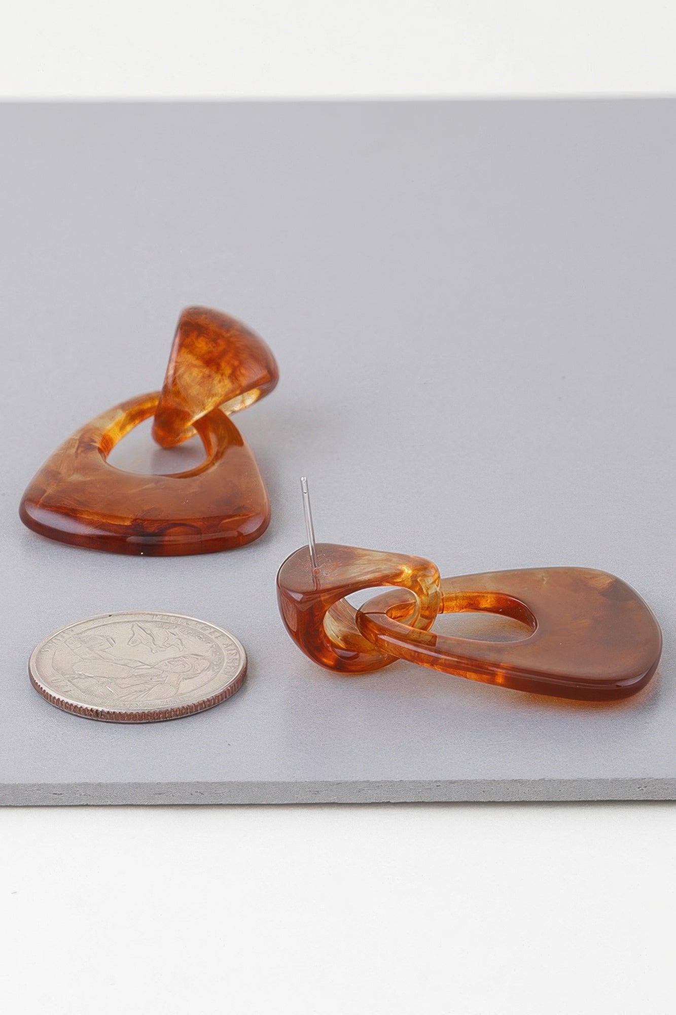 Open Marble Fashion Earrings