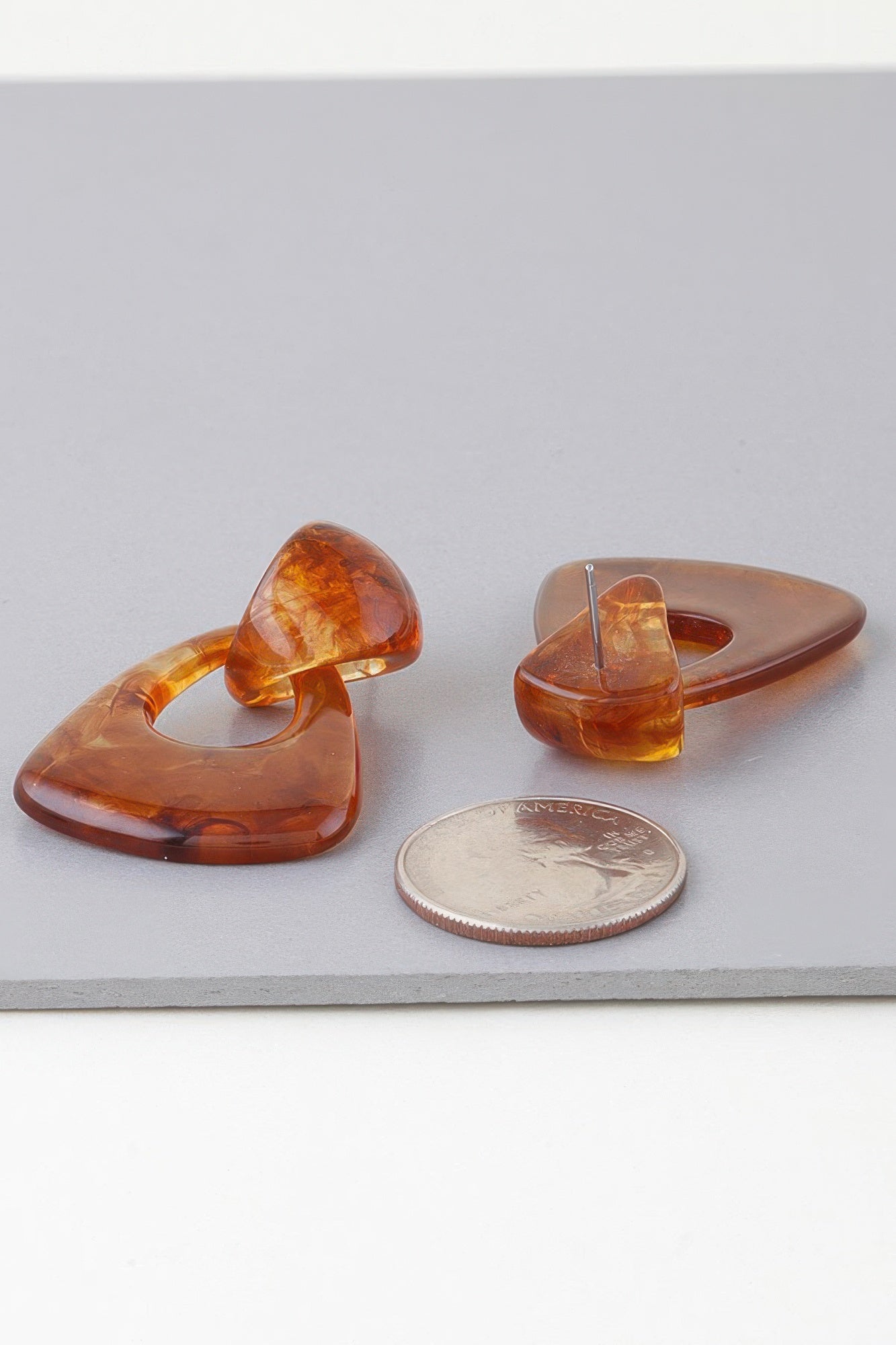 Open Marble Fashion Earrings