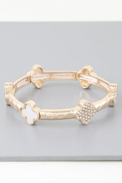 Multi Clover Charm Bracelet