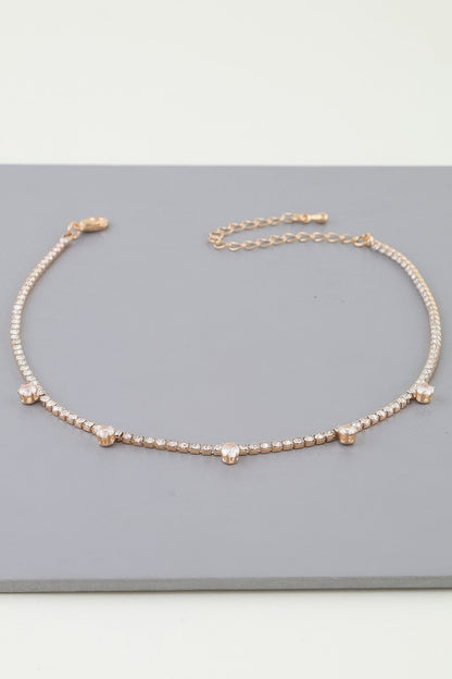 Minimal Rhinestone Choker Necklace