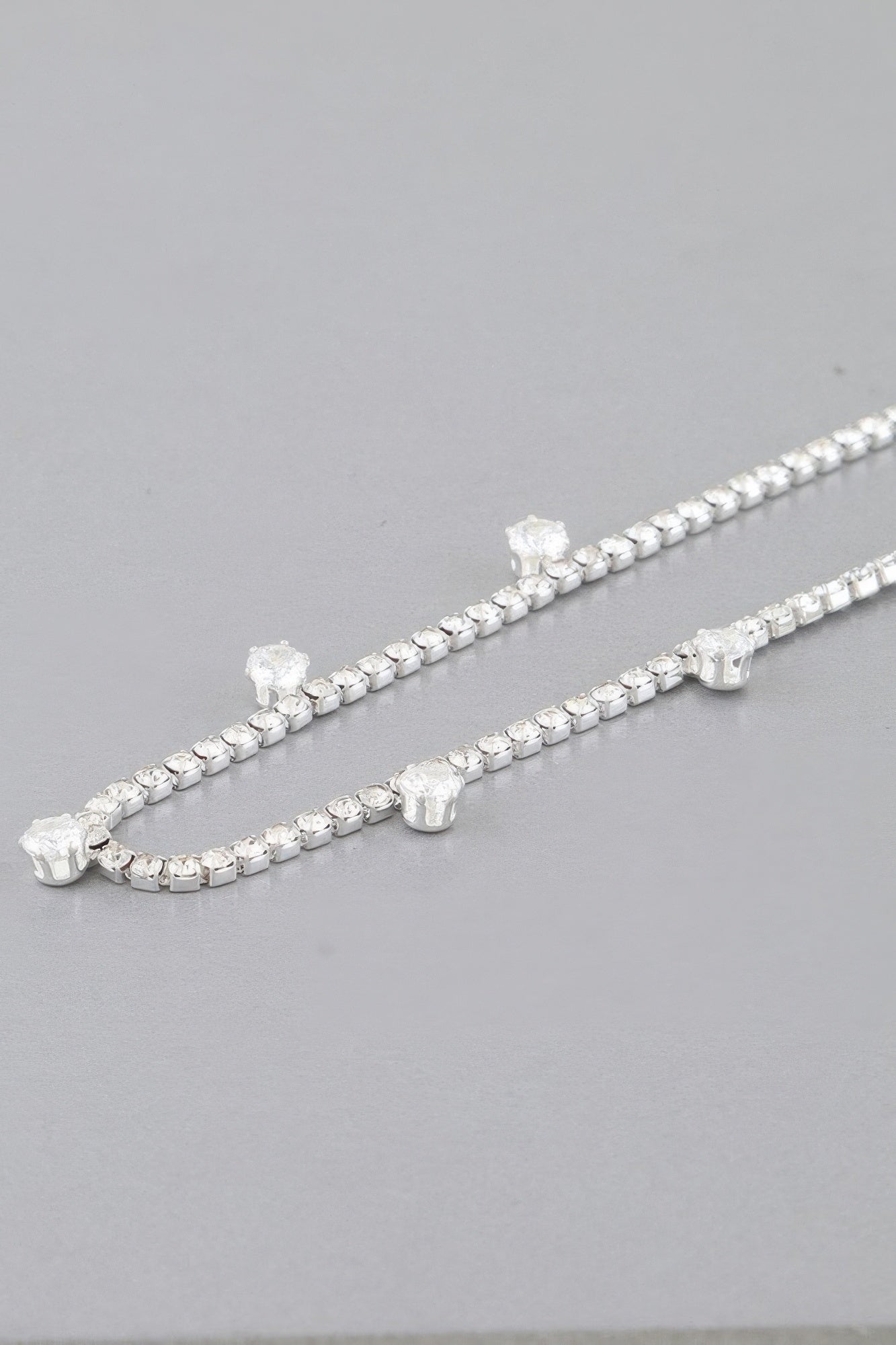 Minimal Rhinestone Choker Necklace