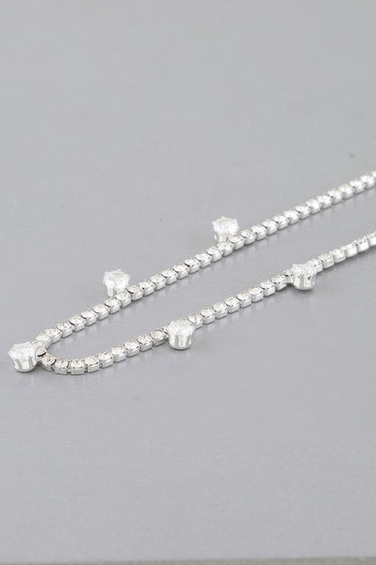 Minimal Rhinestone Choker Necklace