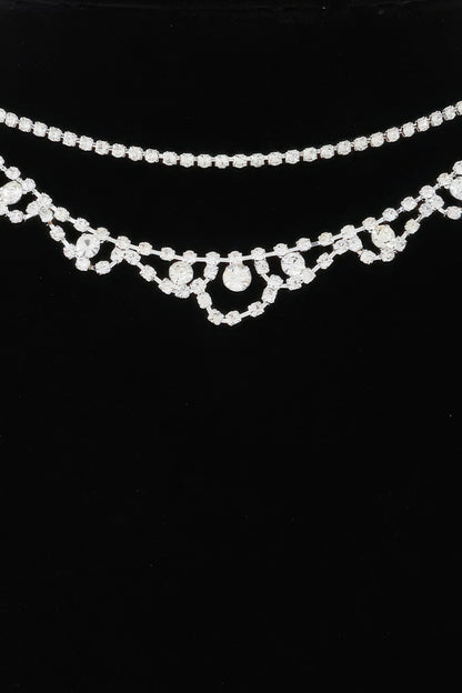 Bejeweled Curtain Drop Ballgown Necklace