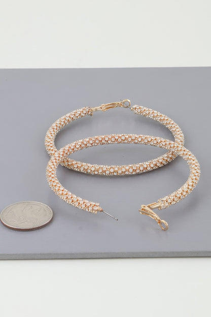 Bejeweled Hoop Earrings