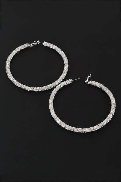 Bejeweled Hoop Earrings