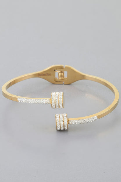 Twin Bejeweled Nail Wrap Bracelet