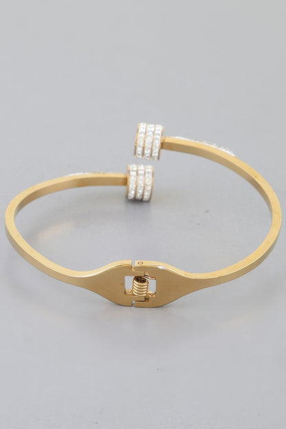 Twin Bejeweled Nail Wrap Bracelet