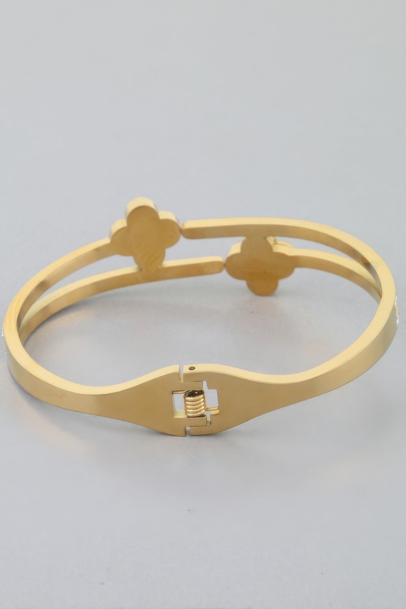 Twin Clover Jewel Wrap Bracelet