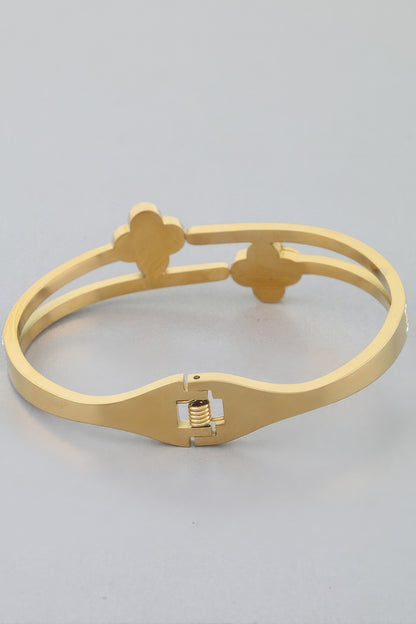 Twin Clover Jewel Wrap Bracelet