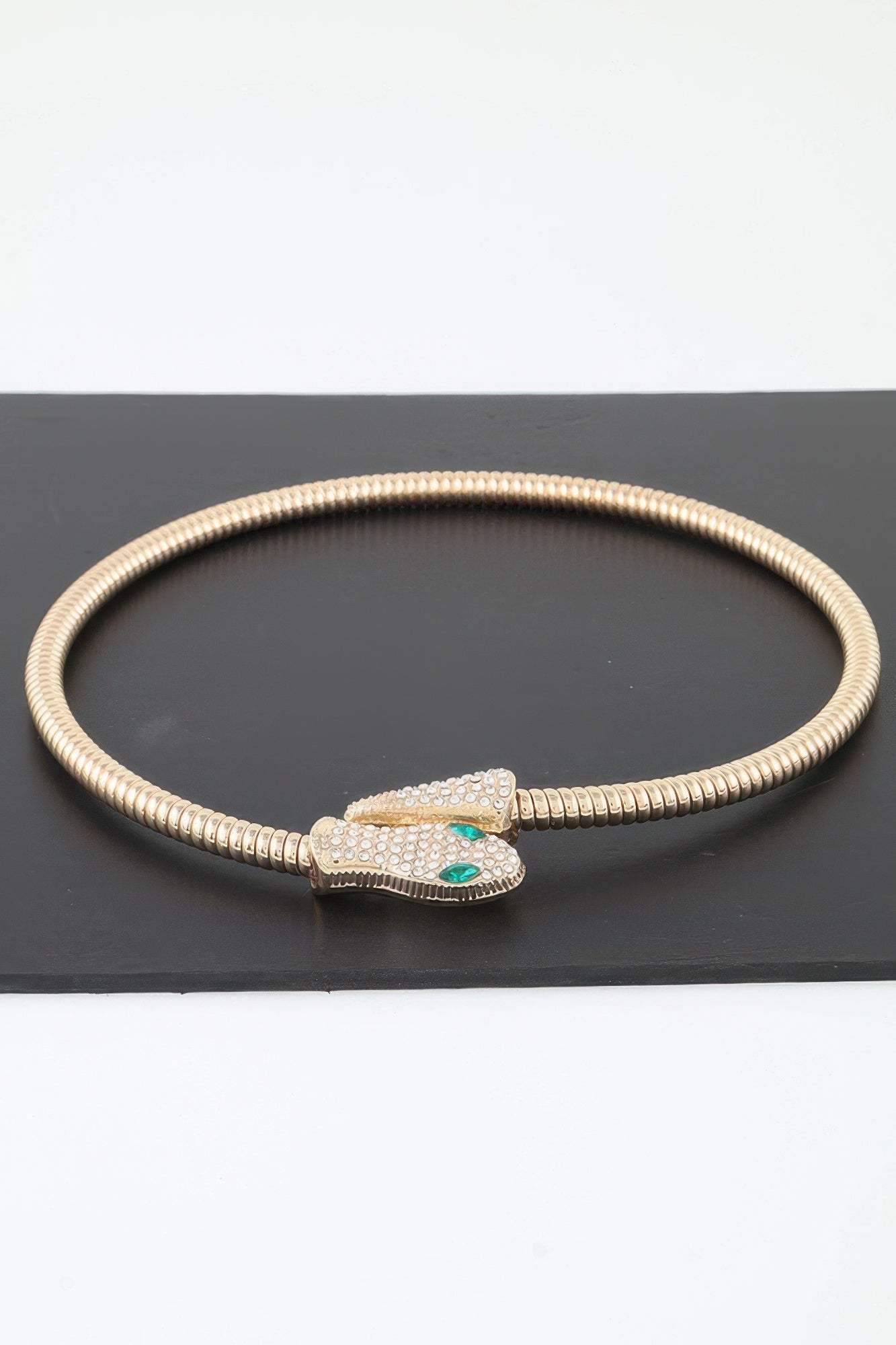 Bejeweled Snake Wrap Choker Necklace