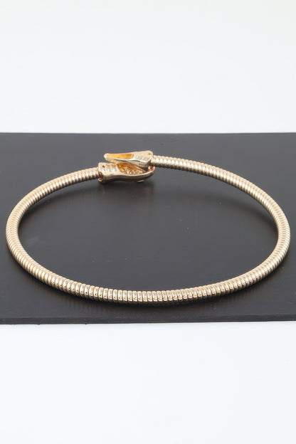 Bejeweled Snake Wrap Choker Necklace