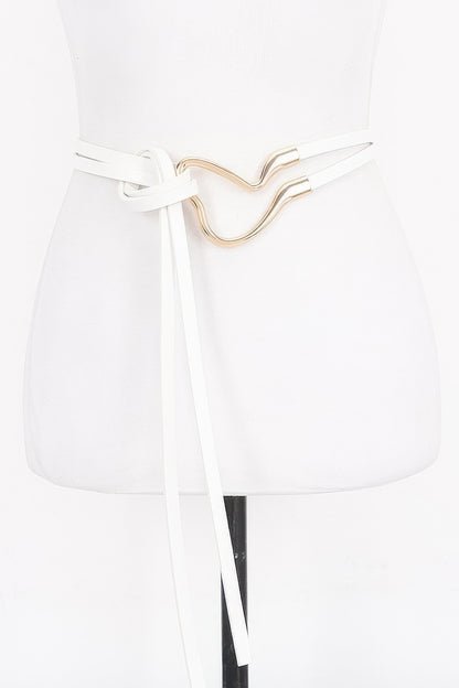 Metal Buckle Wrap Belt