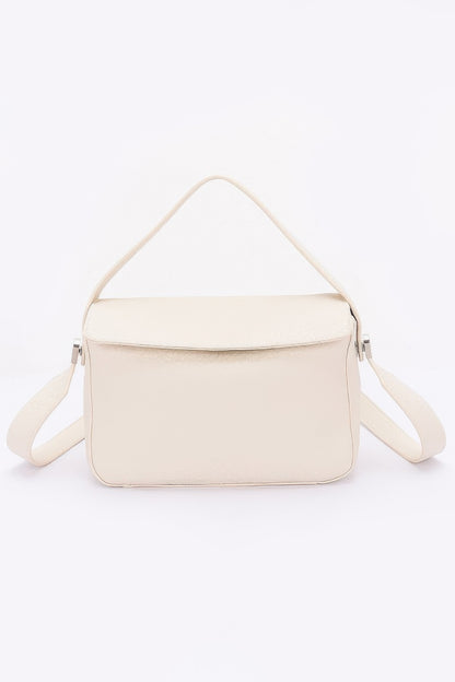 Faux Leather Crossbody Handle Bag