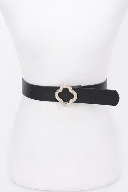 Faux Leather Metal Buckle Plus Belt