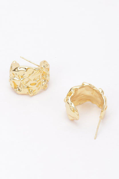 Gold Plated Metal Earring