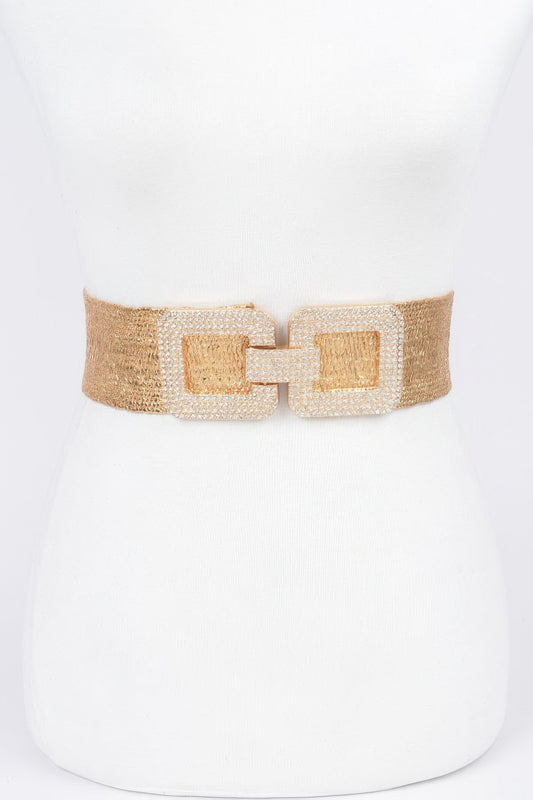 Rhinestone Elastic Belt