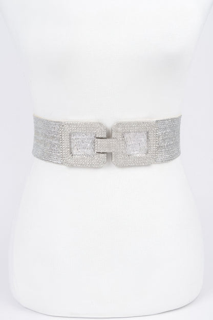 Rhinestone Elastic Belt