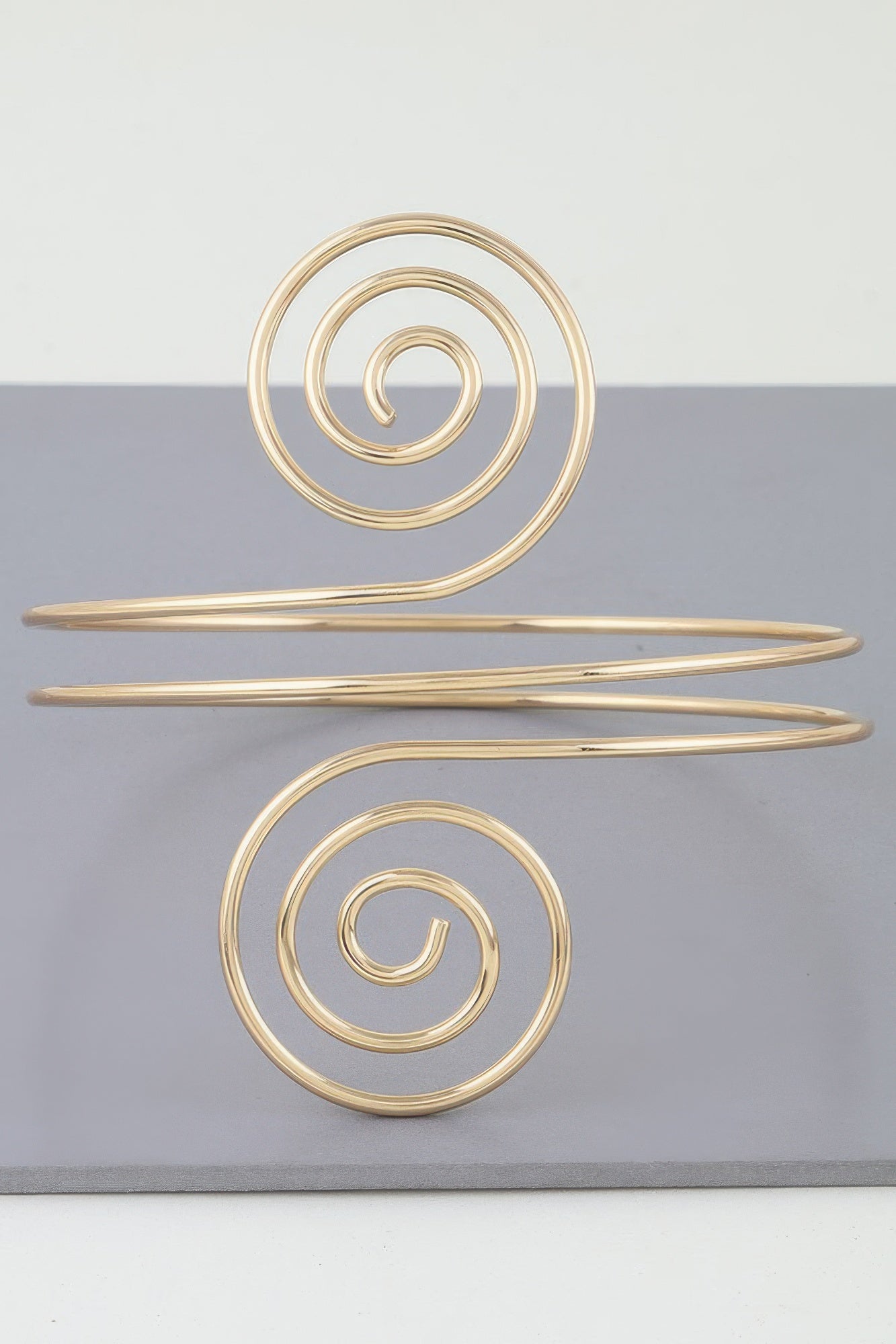 Twin Spiral Loop Arm Cuff
