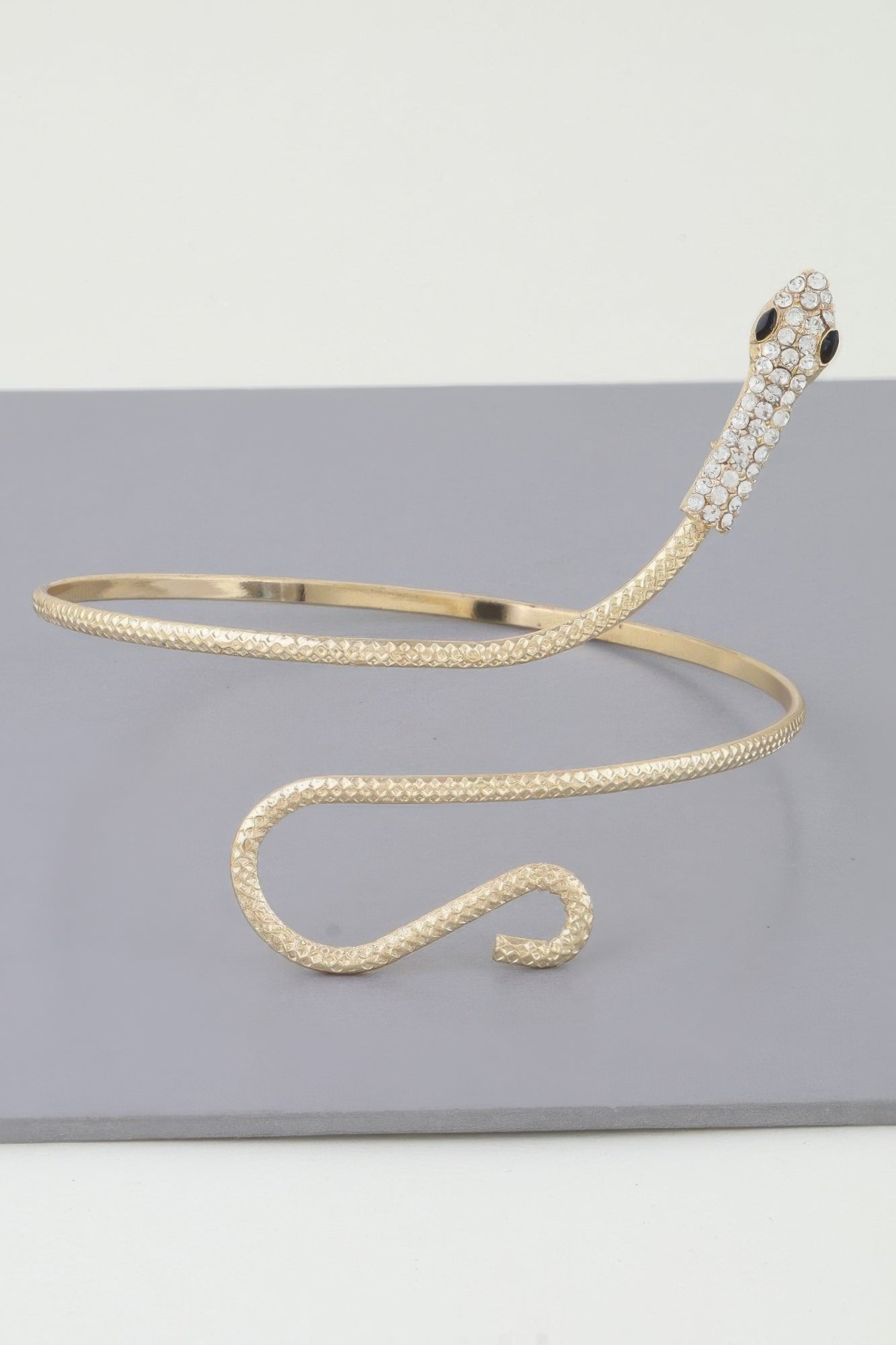 Jeweled Snake Arm Cuff
